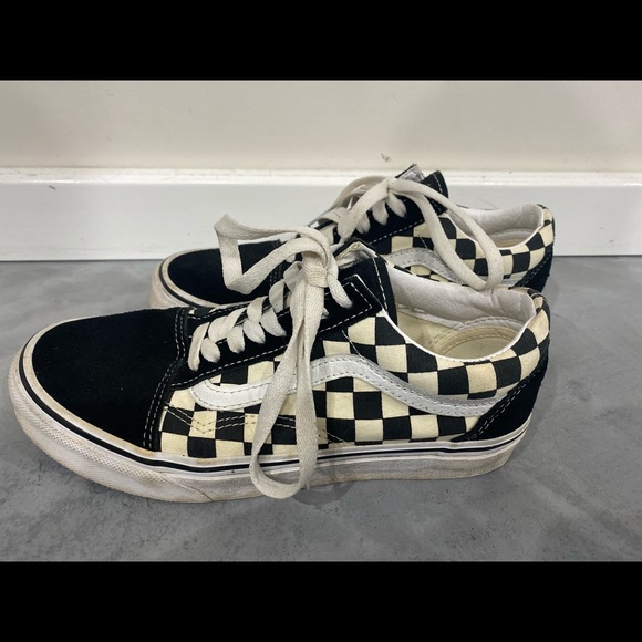 checkered trainers